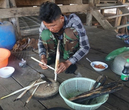 Local food at koh ker site